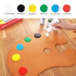 Akrilfesték készlet - MEEDEN Fluid Acrylic Paint Set, 6 Vibrant Colors (2 oz, 60 ml) - BASIC