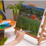 Festővászon - Meeden alapozott, feszített vászon - 20x25cm