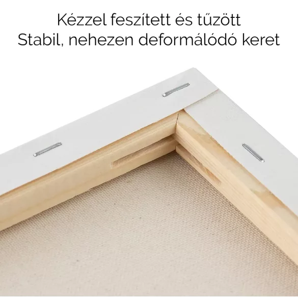 Festővászon - Meeden alapozott, feszített vászon - 27,5x35,5cm