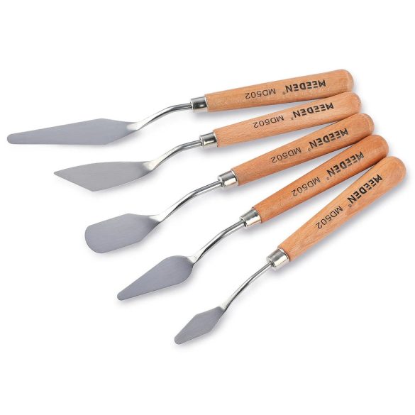 Knife Palette Set - Painting Mixing Scraper, 5 Pcs Artist Stainless Steel Painting Knife Set