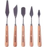 Knife Palette Set - Painting Mixing Scraper, 5 Pcs Artist Stainless Steel Painting Knife Set