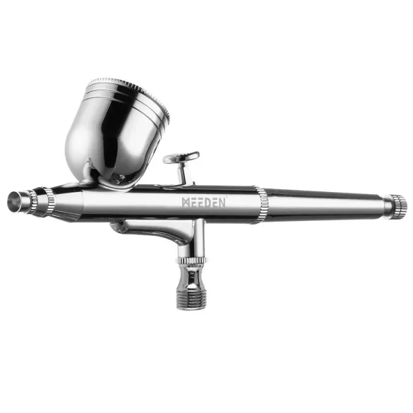 Mini Airbrush Kit, Dual-Action Gravity Feed 0.5mm Airbrush, 12 Colors Airbrush Paint Set