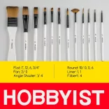 Brush Set - 12 Pcs Acrylic Paint Brushes Set