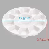 Színkeverő paletta - MEEDEN 12-Well Round Porcelain Palette