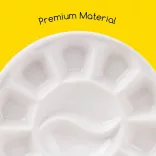 Színkeverő paletta - MEEDEN 12-Well Round Porcelain Palette