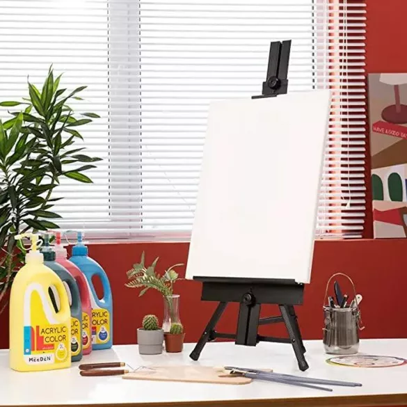 Asztali Festőállvány, Alumínium - MEEDEN Aluminum Adjustable Tabletop Easel
