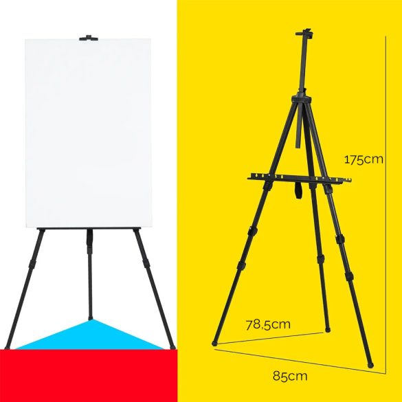 Tábori festőállvány - MEEDEN Alumínium terepállvány hordtáskával