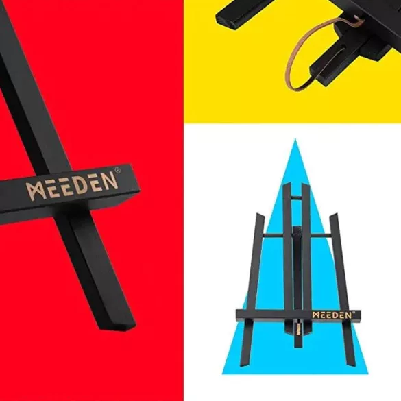 Asztali Festőállvány, fekete fenyő - MEEDEN A-Frame Tabletop Easel 30,5cm