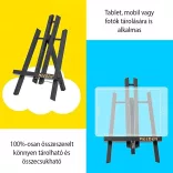 Asztali Festőállvány, fekete fenyő - MEEDEN A-Frame Tabletop Easel 30,5cm