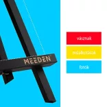 Asztali Festőállvány, fekete fenyő - MEEDEN A-Frame Tabletop Easel 30,5cm