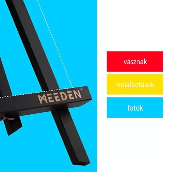 Asztali Festőállvány, fekete fenyő - MEEDEN A-Frame Tabletop Easel 30,5cm