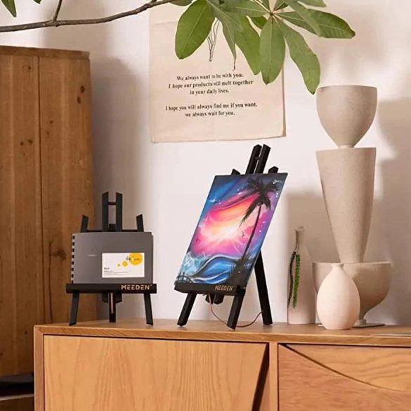 Asztali Festőállvány, fekete fenyő - MEEDEN A-Frame Tabletop Easel 40,5cm