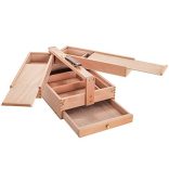Artist Supply Storage Box - Meeden Beech Wood Artist Tool & Brush Storage Box