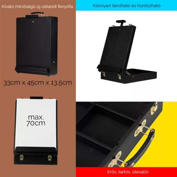 Akrilfesték készlet festőállvánnyal - MEEDEN 22 Acrylic Painting Set with Table Easel