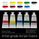 Artist Acrylic Painting Set with Sketch Easel Box