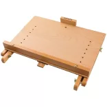 M-ART Könnyű asztali festőállvány rajzlaptartóval, bükkfa - MEEDEN H-Frame Adjustable Tabletop Easel
