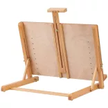 M-ART Könnyű asztali festőállvány rajzlaptartóval, bükkfa - MEEDEN H-Frame Adjustable Tabletop Easel