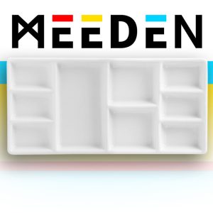 Színkeverő paletta - MEEDEN 9-Well Ceramic Artist Paint Palette