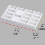 Színkeverő paletta -  MEEDEN 14 lyukú kerámia paletta