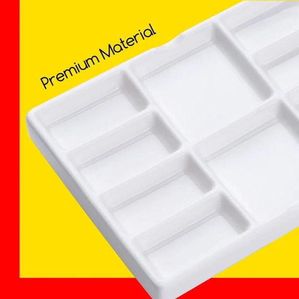 Színkeverő paletta -  MEEDEN 14 lyukú kerámia paletta