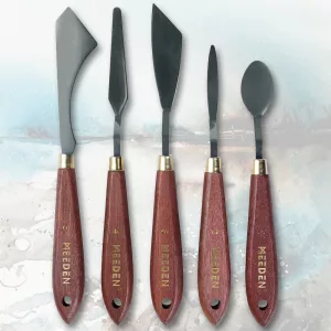 Knife Palette Set - Meeden 5 Knife Palette Set for oil, acrylic and gouache paints