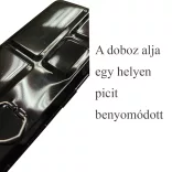 M-ART MEEDEN Akvarell szilketartó fémből - 24 félszilke vagy 12 egész szilke részére - 25 x 20 x 3,5cm - Fekete