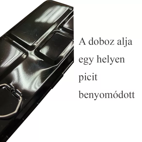 M-ART MEEDEN Akvarell szilketartó fémből - 24 félszilke vagy 12 egész szilke részére - 25 x 20 x 3,5cm - Fekete