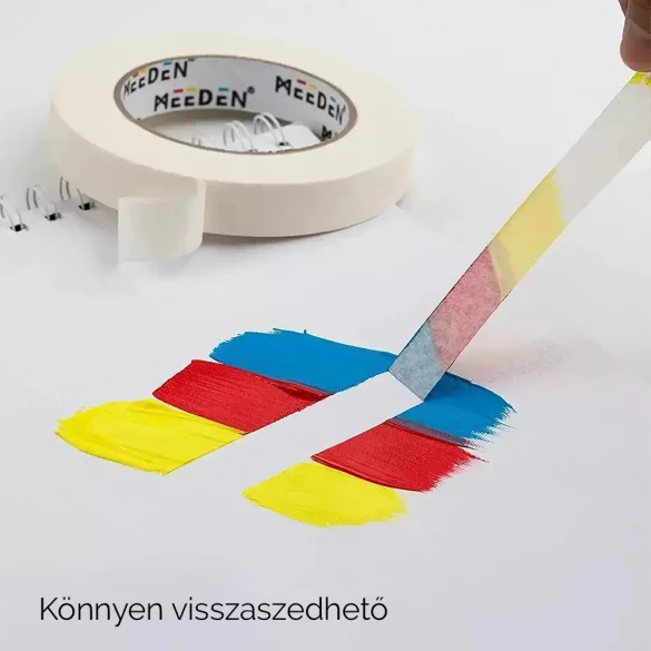 MEEDEN White Artist Acid-Free Tape - 50m x 6mm