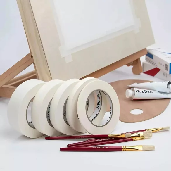 MEEDEN White Artist Acid-Free Tape - 50m x 6mm