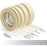 Masking Tape - MEEDEN 5 Pack Artist Tape 0.2",0.5",0.75",1.0",1.4"  (50m) Art Tape