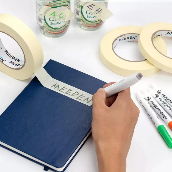 Masking Tape - MEEDEN 5 Pack Artist Tape 0.2",0.5",0.75",1.0",1.4"  (50m) Art Tape