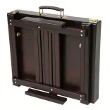 Festőállvány - Meeden Art Professzionális asztali festőállvány, fiókos festődobozzal - Mahagóni