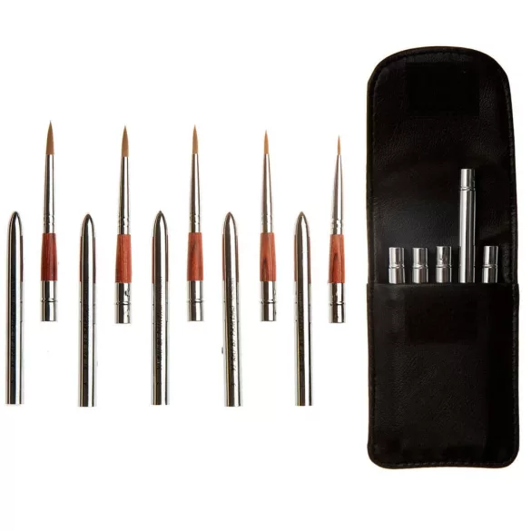 MEEDEN Watercolor Paint Travel Brush Set 5pcs