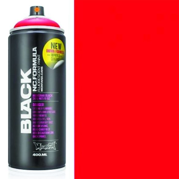 Fluoreszkáló festékszóró - Montana Black NC-Acrylic Fluorescent Graffiti spray paint 400ml - INFRA RED