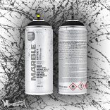 Márvány hatású festékszóró - Montana Marble Effect Spray 400ml  - FEKETE