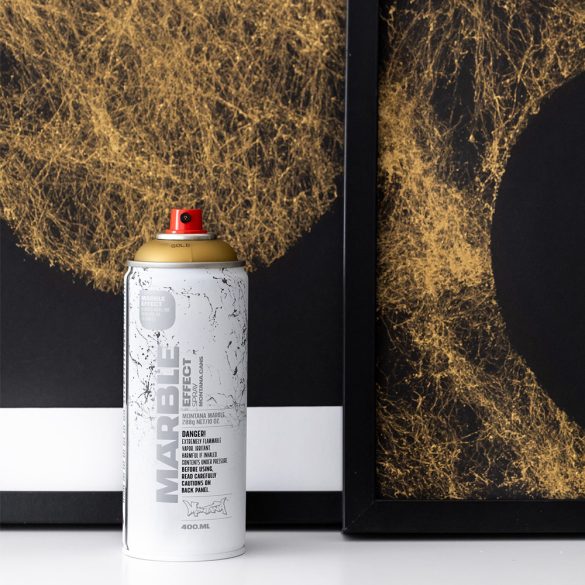 Márvány hatású festékszóró - Montana Marble Effect Spray 400ml  - FEKETE
