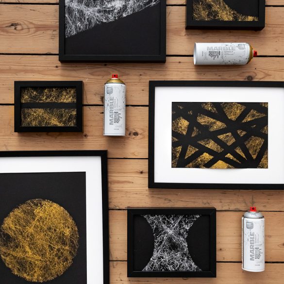 Márvány hatású festékszóró - Montana Marble Effect Spray 400ml  - EZÜST