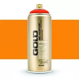 Fluoreszkáló festékszóró - Montana Gold NC-Acrylic Low-Pressure Fluorescent Color artist spray paint 400ml - POWER ORANGE
