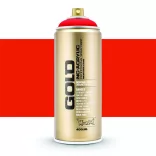 Fluoreszkáló festékszóró - Montana Gold NC-Acrylic Low-Pressure Fluorescent Color artist spray paint 400ml - FIRE RED