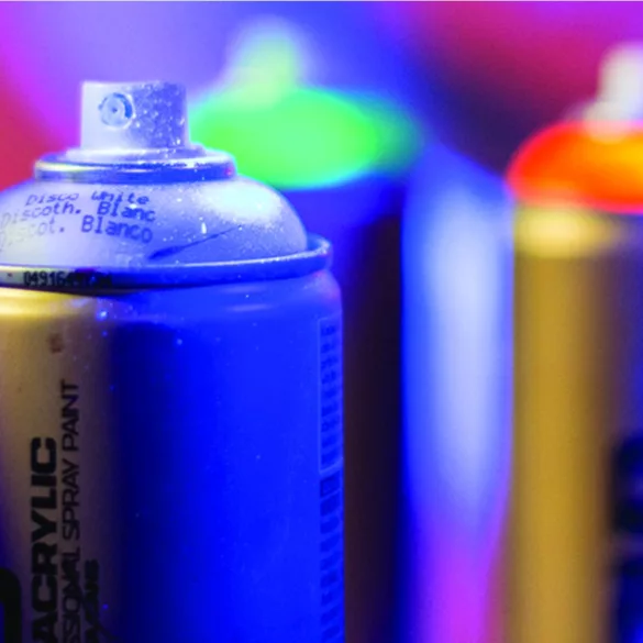 Fluoreszkáló festékszóró - Montana Gold NC-Acrylic Low-Pressure Fluorescent Color artist spray paint 400ml - GLEAMING PINK