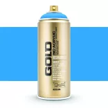 Fluoreszkáló festékszóró - Montana Gold NC-Acrylic Low-Pressure Fluorescent Color artist spray paint 400ml - FLAME BLUE