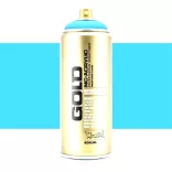 Fluoreszkáló festékszóró - Montana Gold NC-Acrylic Low-Pressure Fluorescent Color artist spray paint 400ml - ACTIVE CYAN