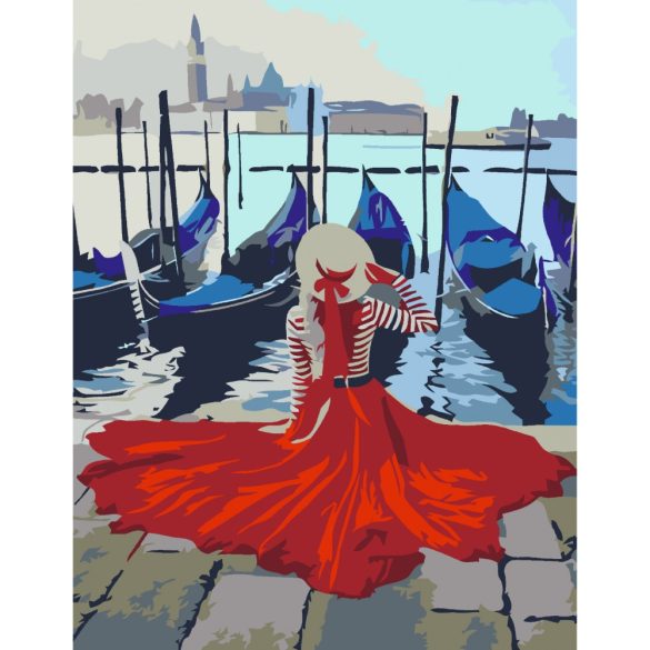 Painting by numbers - Rósa Start painting by numbers 35x45 - Embankment of Venice
