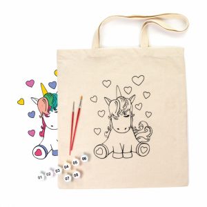 Canvas bag painting set - Rósa Talent Ecobag-Painting - Unicorn