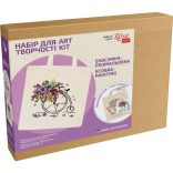 Canvas bag painting set - Rósa Talent Ecobag-Painting - Flower Bicycle
