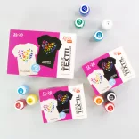 Sets of acrylic paints for textile HEART ROSA TALENT 12x20ml