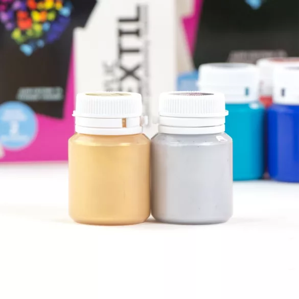 Sets of acrylic paints for textile HEART ROSA TALENT 12x20ml