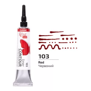 Rósa Talent Contour Liner Acrylic 20ml - Classic - 103 Red