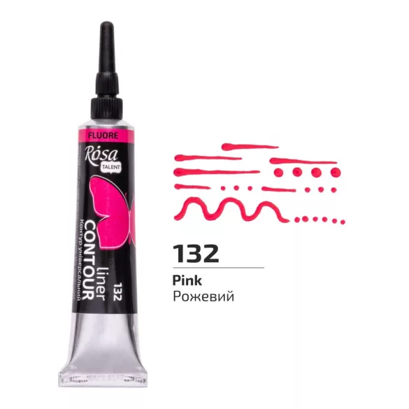 Rósa Talent Contour Liner Acrylic 20ml - Classic - 132 Fluorescent Pink