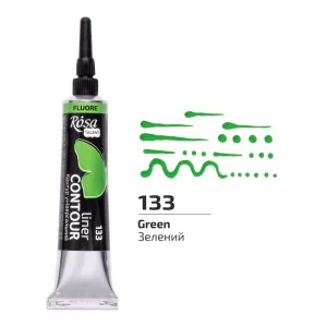 Rósa Talent Contour Liner Acrylic 20ml - Classic - 133 Fluorescent Green